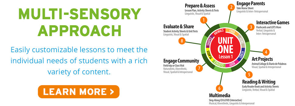 Sube's Teaching Spanish & ESL Multi-Sensory Approach