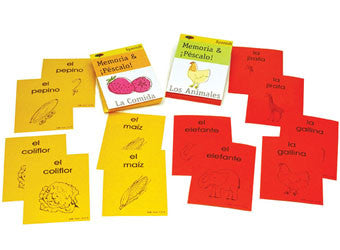 SSL Curriculum Beginner Card Game Vocabulary Memoria Pescalo for Elementary Grade Levels